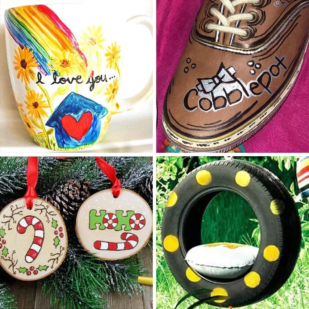 Overseas Paint Marker - Permanent Marker, Combo Pack, 8 Count