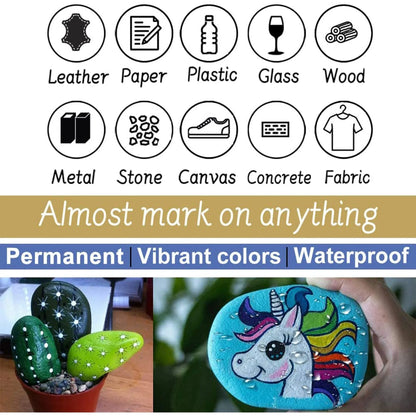 Overseas Paint Marker - Permanent Marker, Combo Pack, 8 Count