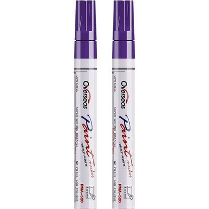 Overseas Paint Marker Permanent Markers - Oil Based, Mediuml Point, Purple, 2 Count