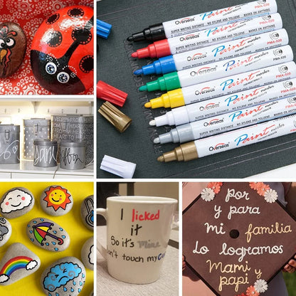 Overseas Paint Marker - Permanent Marker, Combo Pack, 8 Count